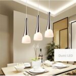 Dutti D0040 Lámpara de Araña LED moderna y minimalista, hilo colgante de tres cabezas, creativa para restaurante Islas de Cocina