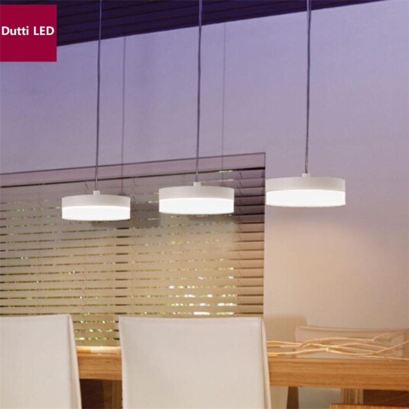 Dutti D0041 Lámpara Colgante LED con personalidad moderna base cilíndrica nórdica creativa para restaurante, sala de estar, mesa de comedor y oficina