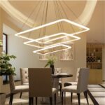 Dutti D0063 Luz Colgante LED rectangular, ambiente minimalista posmoderno para el hogar, sala de estar, comedor, restaurante y salón