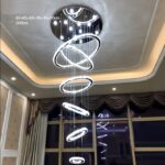 Dutti D0010 Lámpara de Araña LED de cristal posmoderno, diseño de lujo, personalidad creativa, cristal para escalera, dormitorio, comedor, sala de estar